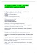 MTSU INFS-4300 EXAM 1 REVIEW QUESTIONS AND ANSWERS