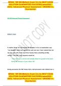 NR509 &sol; NR 509 Midterm Exam Q & As BEST EXAM SOLUTION GUARANTEED SUCCESS&lpar;Latest 2022 &sol; 2023&rpar;&colon; Advanced Physical Assessment &ndash;GRADED A&plus; Chamberlain