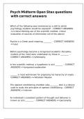 Psych Midterm Open Stax questions with correct answers