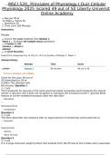 MSCI 520&lowbar; Principles of Physiology I Quiz Cellular Physiology 2025 &vert;scored 49 out of 50 Liberty University Online Academy