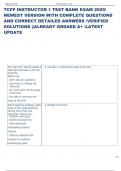 Exam &lpar;elaborations&rpar; TCFP INSTRUCTOR 1  