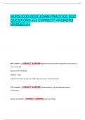 NURS 5335 EENT EXAM PRACTICE 2025  QUESTIONS and CORRECT ANSWERS  GRADED A&plus; 