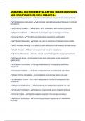 ARKANSAS AUCTIONEER EVALUATION EXAMS QUESTIONS AND SOLUTIONS 2025&sol;2026 GRADED A&plus;