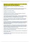 ARKANSAS AUCTIONEER EXAMINATION TEST QUESTIONS AND SOLUTIONS 2025&sol;2026 GRADED A&plus;