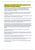ARKANSAS AUCTIONEER STUDY GUIDE QUESTIONS AND SOLUTIONS 2025&sol;2026 GRADED A&plus;