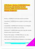 CTRI Exam&colon; Section 2 2025&sol;2026 Exam  Questions with Detailed Verified  Answers &lpar;100&percnt; Correct Answers&rpar; &vert;  Already Graded A&plus; 
