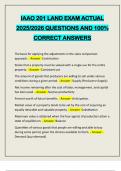 IAAO 201 LAND EXAM ACTUAL 2025&sol;2026 QUESTIONS AND 100&percnt; CORRECT ANSWERS