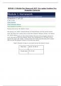 IHP340 1-3 Module One Homework 2025- New update Southern New Hampshire University