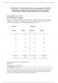 IHP340 7-3 Wiley Plus Homework 2025 Southern New Hampshire University