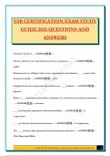 ESB CERTIFICATION EXAM STUDY GUIDE 2025 QUESTIONS AND ANSWERS