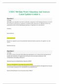 COUC 504 Quiz Week 3 Questions And Answers Latest Updates Graded A