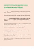 OSSF DR TEST PRACTICE QUESTIONS AND ANSWERS RATED 100&percnt; CORRECT