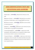 ESB CERTIFICATION TEST 2025 QUESTIONS AND ANSWERS