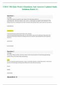 COUC 504 Quiz Week 6 Questions And Answers Updated Study Solutions Rated A&plus;
