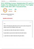 WGU D330 Data Systems Administration &vert; PA and OA &vert; Explore New 230 Questions and Answers &vert; New Update Study Guide 2025 &vert; 100&percnt; Guaranteed Pass&period;