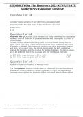IHP340 6-3 Wiley Plus Homework 2025 NEW UPDATE Southern New Hampshire University