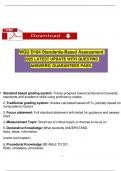 WGU D184 Standards-Based Assessment 2025 LATEST UPDATE WITH QUESTINS ANSWERS GUARANTEED PASS&period;