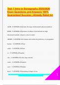 SONOGRAPHY EXAM PACKAGE DEAL QUESTIONS AND VERIFIED DETAILED ANSWERS &vert; 100&percnt; GUARANTEED PASS &vert; ALREADY GRADED A&plus;