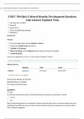 COUC 504 Quiz Cultural Identity Development Questions And Answers 2025 Updated Tests