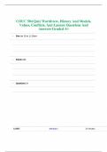 COUC 504 Quiz Worldview&comma; History And Models&comma; Values&comma; Conflicts&comma; And Lament Questions And Answers Graded A&plus;