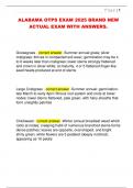 ALABAMA OTPS EXAM 2025 BRAND NEW  ACTUAL EXAM WITH ANSWERS&period;