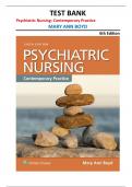 Test bank for Psychiatric Nursing&colon; Contemporary Practice by Mary Ann Boyd&comma; 6th Edition &vert;all chapters&vert;