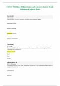 COUC 522 Quiz 2 Questions And Answers Latest Study Solutions Updated Tests