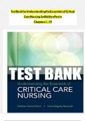 TEST BANK For Understanding the Essentials of Critical Care Nursing&comma; 3rd Edition by Perrin&comma; Verified Chapters 1 - 19
