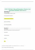 COUC 522 Quiz 3 Recent&sol;Postmodern Theories And Assessment Questions And Answers 2025 Liberty University
