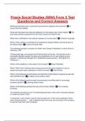 Praxis Social Studies &lpar;5004&rpar; Form 2 Test Questions and Correct Answers