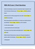 BIB-106 Exam 1 Final Questions With High Expert Solutions