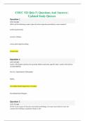 COUC 522 Quiz 5 &vert; Questions And Answers &vert; Updated Study Quizzes  