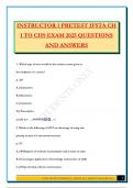 INSTRUCTOR 1 PRETEST IFSTA CH 1 TO CH9 EXAM 2025 QUESTIONS AND ANSWERS