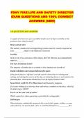 FDNY FIRE LIFE AND SAFETY DIRECTOR EXAM QUESTIONS AND 100&percnt; CORRECT ANSWERS &lpar;NEW&rpar;