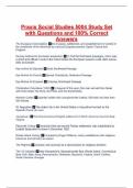 Praxis Social Studies 5004 Study Set with Questions and 100&percnt; Correct Answers