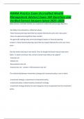AWMA Practice Exam &lpar;Accredited Wealth Management Advisor&rpar; Exam 160 Questions and Verified Correct Answers latest 2025&ndash;2026