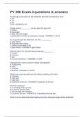 PY 290 Exam 3 questions & answers