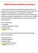 AANP Practice Exam &lpar;Latest 2025 &sol; 2026 Update&rpar; Questions and Verified Answers&vert; 100&percnt; Correct&vert; Grade A&plus;