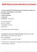 AANP Review Exam &lpar;Latest 2025 &sol; 2026 Update&rpar; Questions and Verified Answers&vert; 100&percnt; Correct&vert; Grade A&plus;