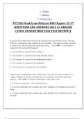 NURS 2356 &ndash; HEMATOLOGY QUESTIONS AND ANSWERS 2025-2026 &lpar;100&percnt; VERIFIED SOLUTION&rpar;&comma; NURS 2356 EXAM 2 QUESTIONS AND ANSWERS 2025-2026 100&percnt; VERIFIED SOLUTION &lpar;A&plus; GRADED&rpar;&comma; NURS 2356&colon; CARDIOVASCULAR DISORDERS IN PEDIATRICS MULTIPLE CHOICE TEST 2025&sol;2026 QS&AS &lpar;A