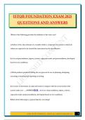 ISTQB FOUNDATION EXAM 2025 QUESTIONS AND ANSWERS