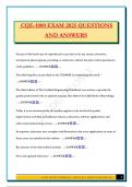 CQE-1000 EXAM 2025 QUESTIONS AND ANSWERS
