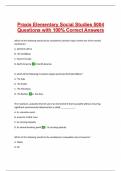 Praxis Elementary Social Studies 5004 Questions with 100&percnt; Correct Answers