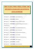 ARE 5&period;0 &lpar;PA&sol; PPD&sol; PDD&rpar;&colon; CODE&lowbar;IBC DIVISION EXAM 2025 QUESTIONS AND ANSWERS