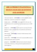 ARE 5&period;0 PROJECT PLANNING & DESIGN EXAM 2025 QUESTIONS AND ANSWERS