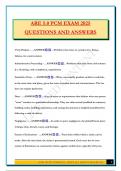ARE 5&period;0 PCM EXAM 2025 QUESTIONS AND ANSWERS