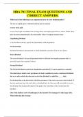 MBA 701 FINAL EXAM QUESTIONS AND CORRECT ANSWERS