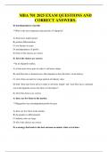 MBA 701 2025 EXAM QUESTIONS AND CORRECT ANSWERS&period;
