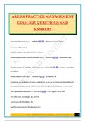 ARE 5&period;0 PRACTICE MANAGEMENT EXAM 2025 QUESTIONS AND ANSWERS