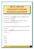 ARE 5&period;0 - PRACTICE MANAGEMENT EXAM 2025 QUESTIONS AND ANSWERS